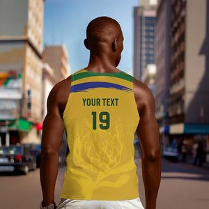 Custom South Africa Football Men Tank Top Road To Champions Dream - African Pride