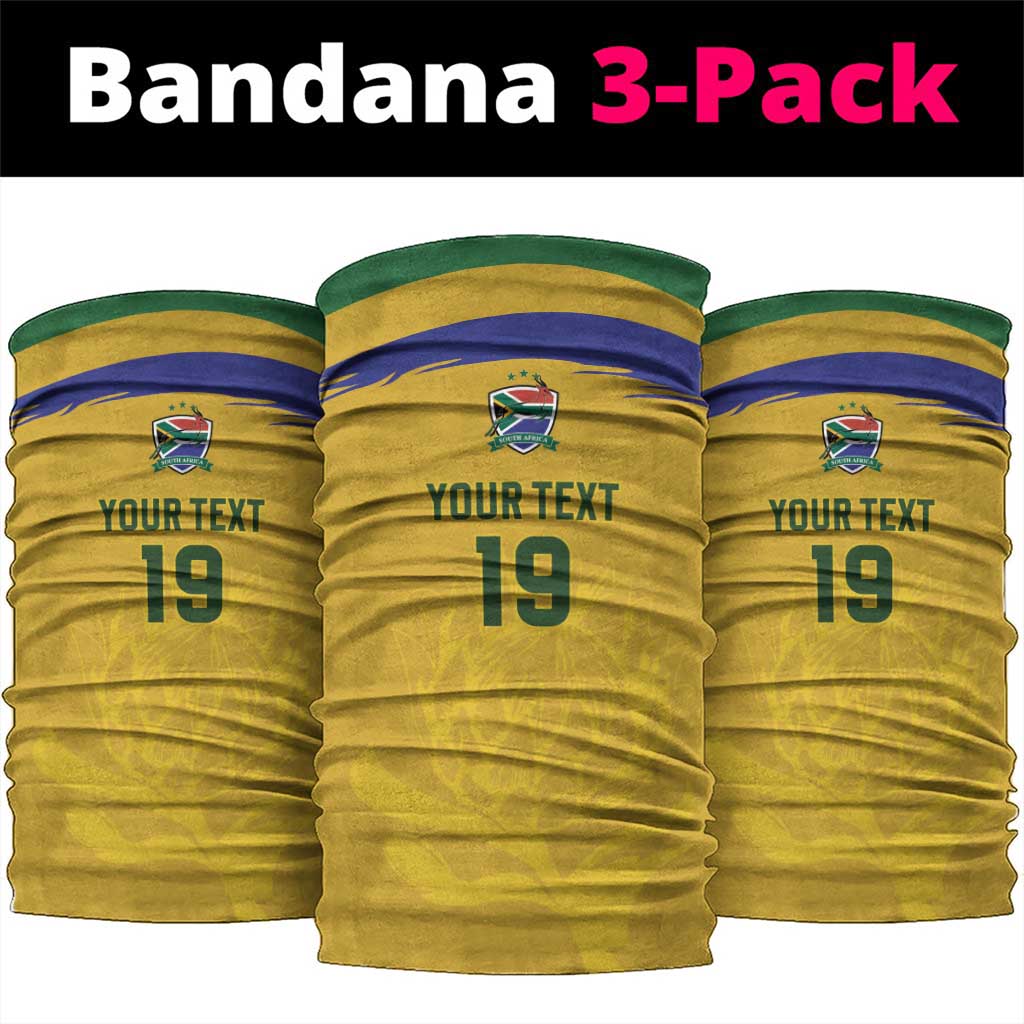 Custom South Africa Football Neck Gaiter Road To Champions Dream - African Pride
