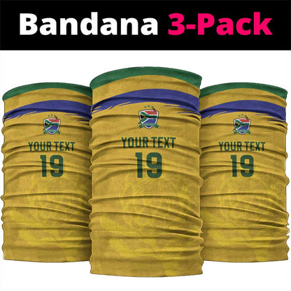 Custom South Africa Football Neck Gaiter Road To Champions Dream - African Pride