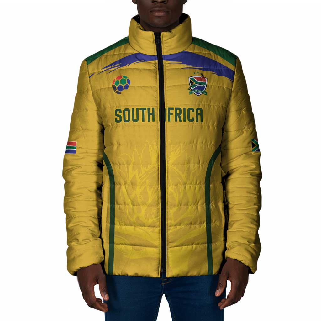 Custom South Africa Football Padded Jacket Road To Champions Dream - African Pride