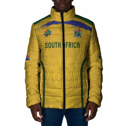Custom South Africa Football Padded Jacket Road To Champions Dream - African Pride