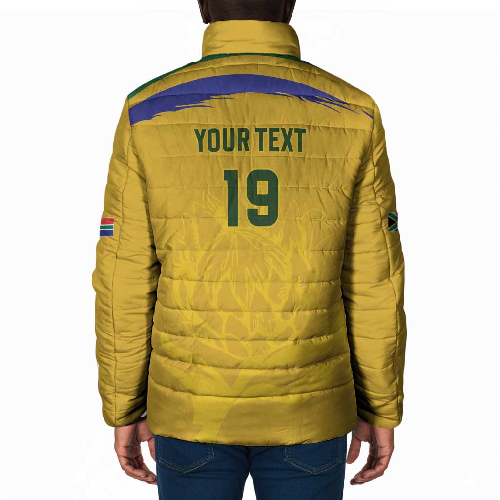 Custom South Africa Football Padded Jacket Road To Champions Dream - African Pride