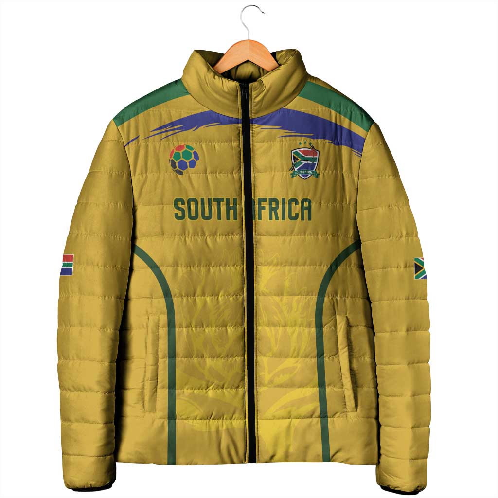 Custom South Africa Football Padded Jacket Road To Champions Dream - African Pride