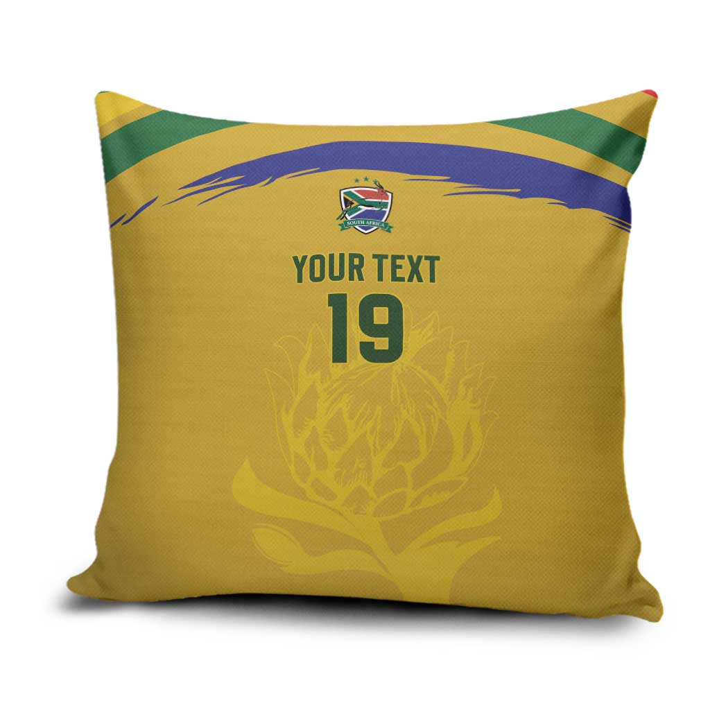 Custom South Africa Football Pillow Cover Road To Champions Dream - African Pride