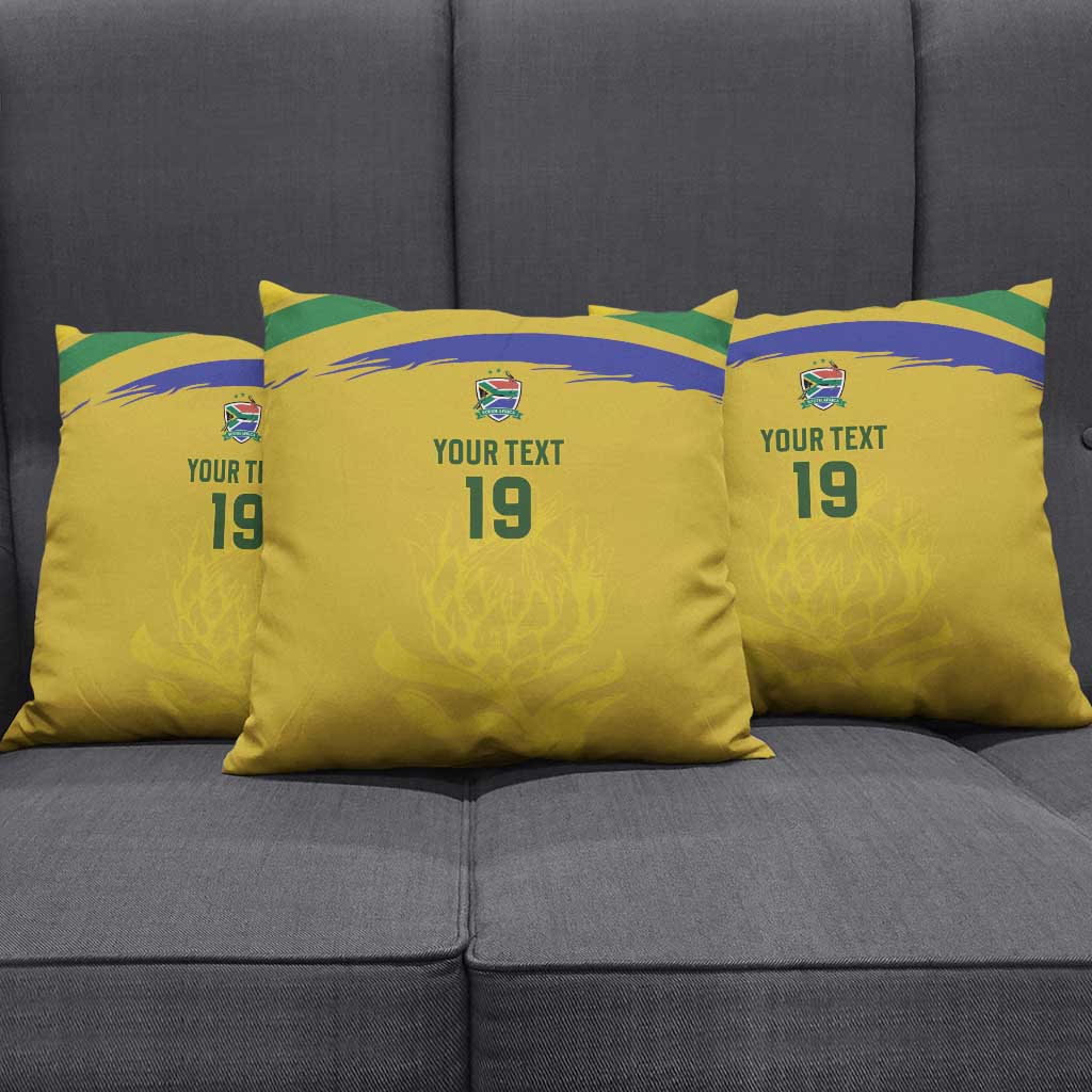 Custom South Africa Football Pillow Cover Road To Champions Dream - African Pride