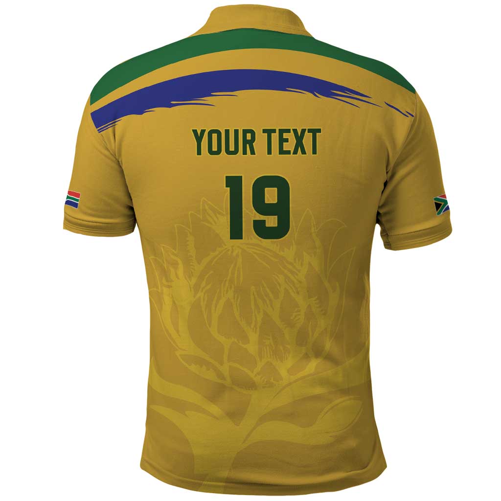 Custom South Africa Football Polo Shirt Road To Champions Dream - African Pride