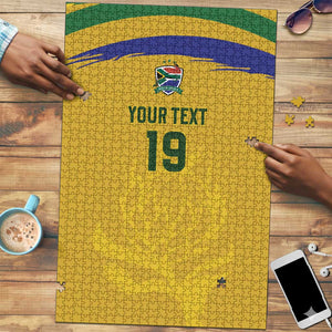 Custom South Africa Football Puzzle Road To Champions Dream - African Pride