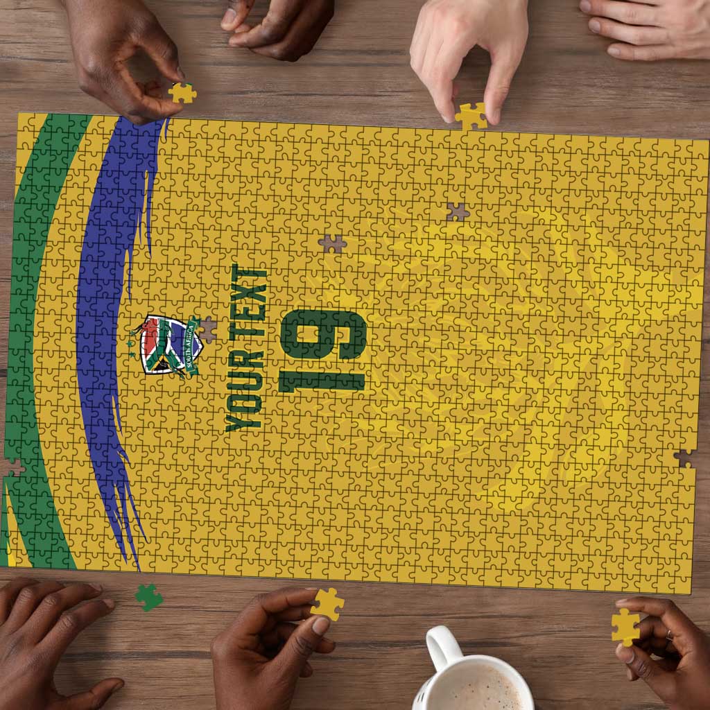 Custom South Africa Football Puzzle Road To Champions Dream - African Pride