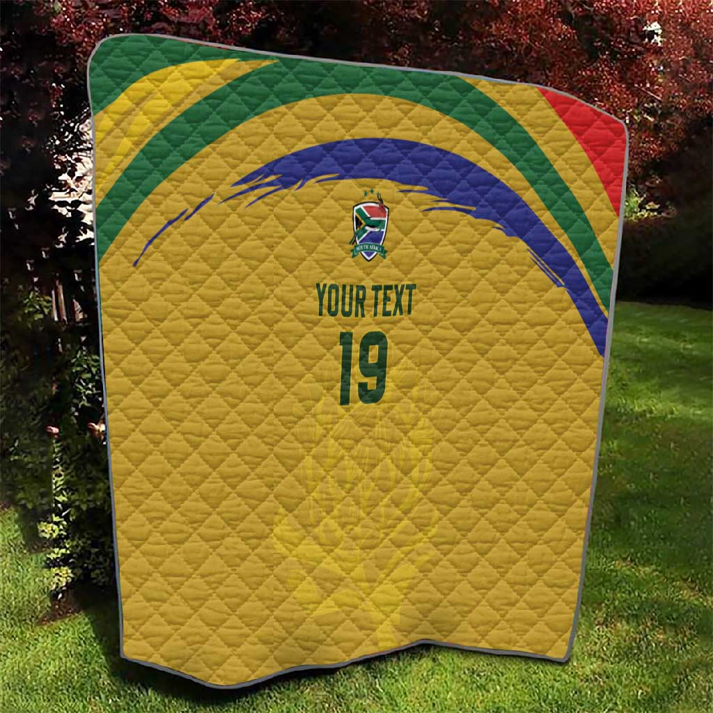 Custom South Africa Football Quilt Road To Champions Dream - African Pride