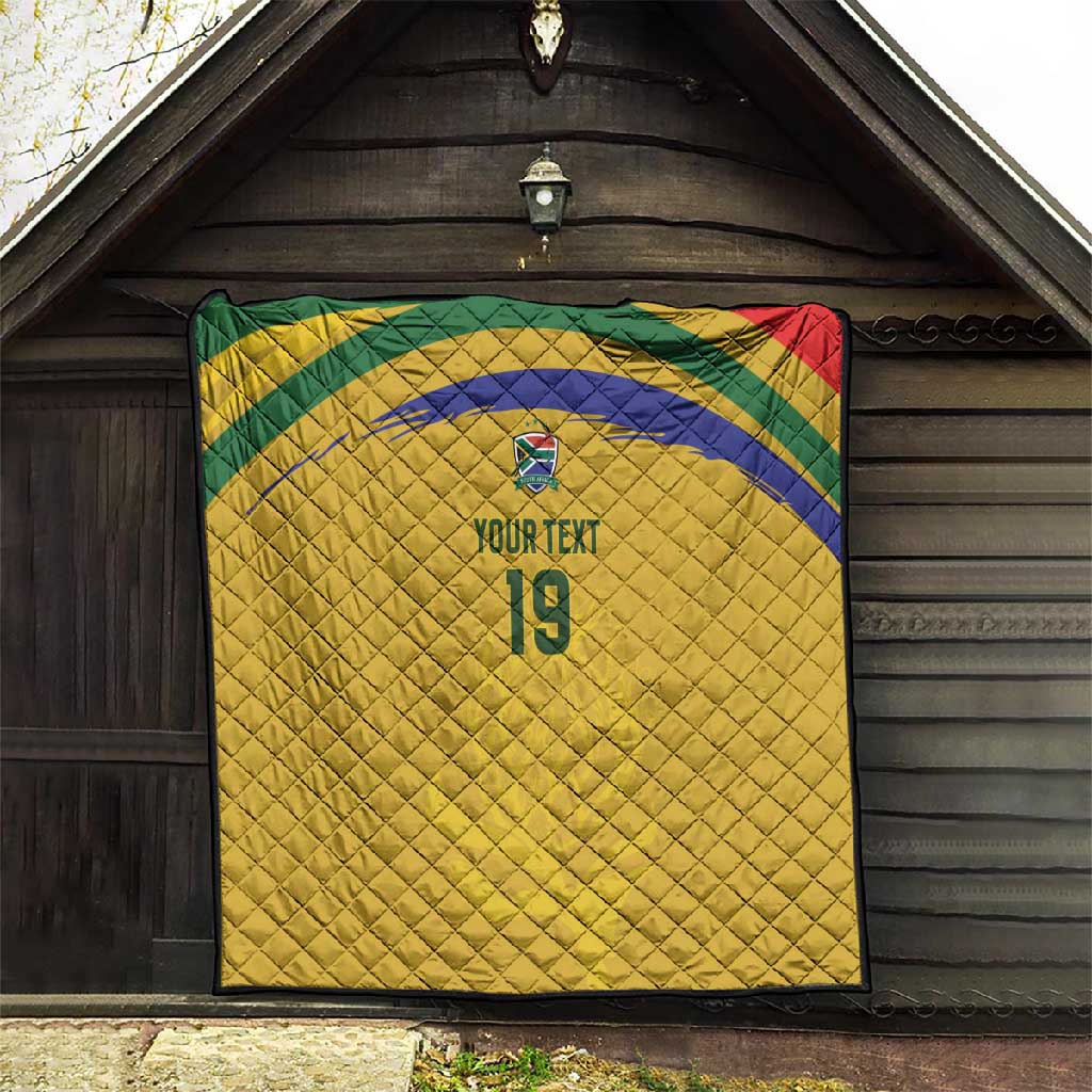 Custom South Africa Football Quilt Road To Champions Dream - African Pride