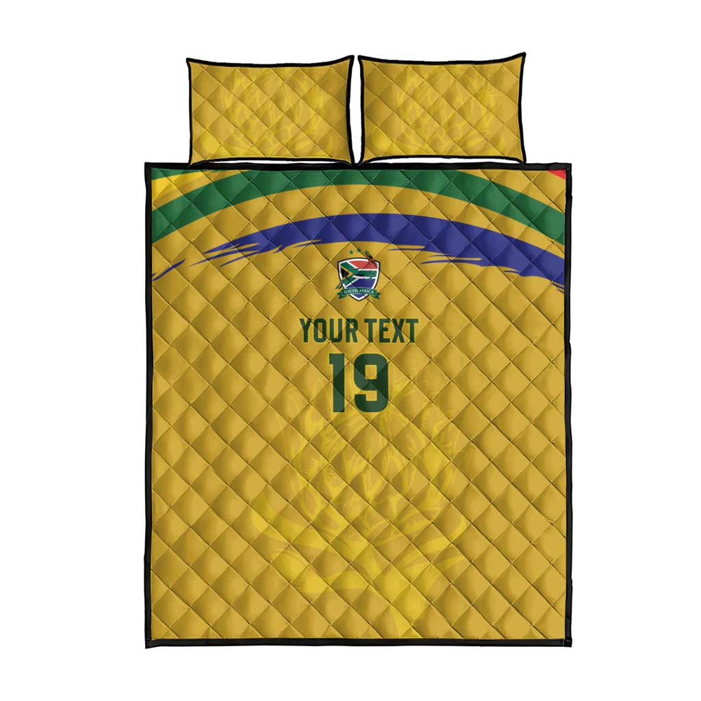 Custom South Africa Football Quilt Bed Set Road To Champions Dream - African Pride