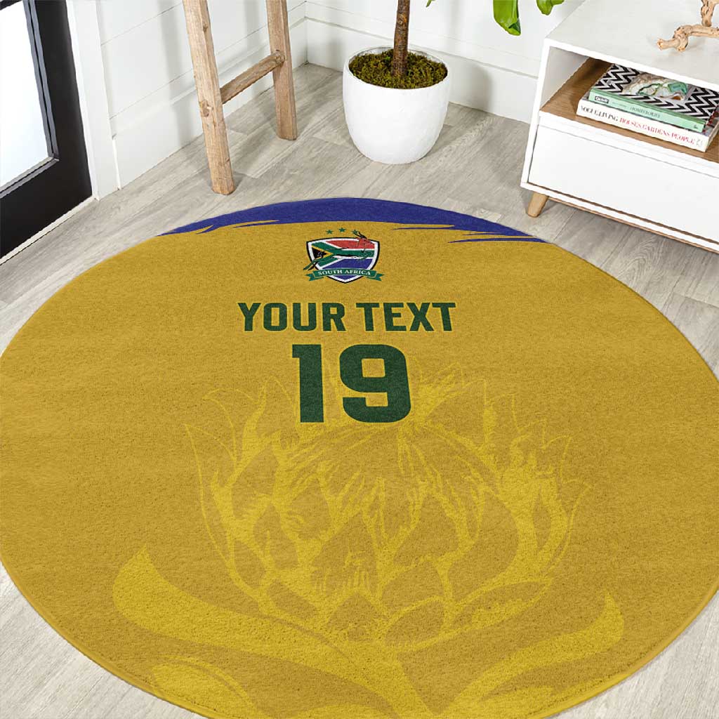 Custom South Africa Football Round Carpet Road To Champions Dream - African Pride