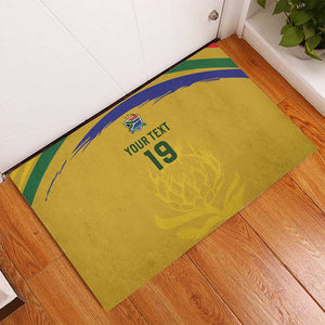 Custom South Africa Football Rubber Doormat Road To Champions Dream - African Pride