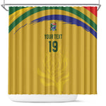 Custom South Africa Football Shower Curtain Road To Champions Dream - African Pride