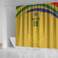 Custom South Africa Football Shower Curtain Road To Champions Dream - African Pride