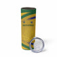 Custom South Africa Football Skinny Tumbler Road To Champions Dream - African Pride
