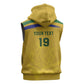 Custom South Africa Football Sleeveless Hoodie Road To Champions Dream - African Pride