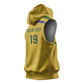 Custom South Africa Football Sleeveless Hoodie Road To Champions Dream - African Pride