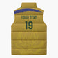 Custom South Africa Football Sleeveless Puffer Jacket Road To Champions Dream - African Pride