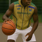 Custom South Africa Football Sleeveless Zip Hoodie Road To Champions Dream - African Pride