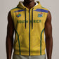 Custom South Africa Football Sleeveless Zip Hoodie Road To Champions Dream - African Pride