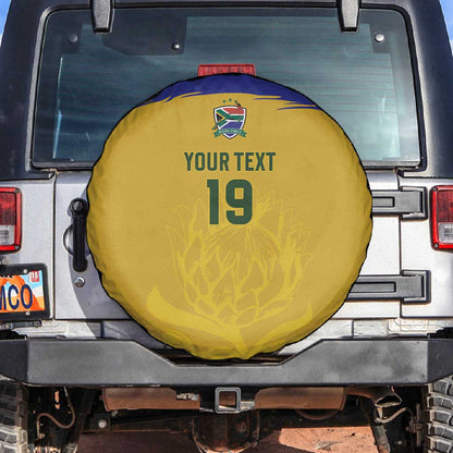 Custom South Africa Football Spare Tire Cover Road To Champions Dream - African Pride