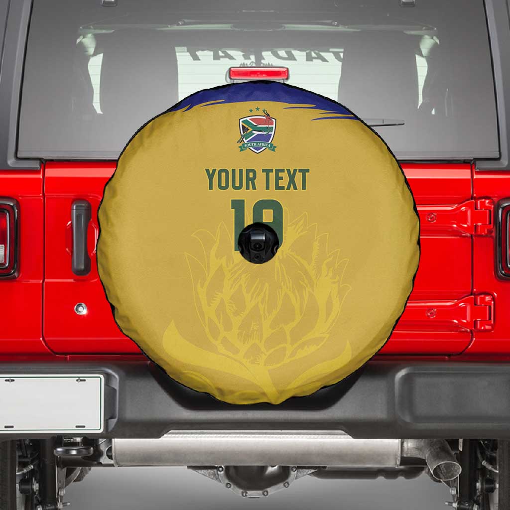 Custom South Africa Football Spare Tire Cover Road To Champions Dream - African Pride
