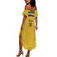 Custom South Africa Football Summer Maxi Dress Road To Champions Dream - African Pride