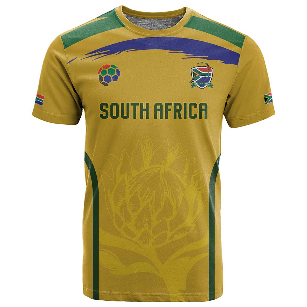 Custom South Africa Football T shirt Road To Champions Dream - African Pride