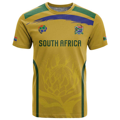 Custom South Africa Football T shirt Road To Champions Dream - African Pride