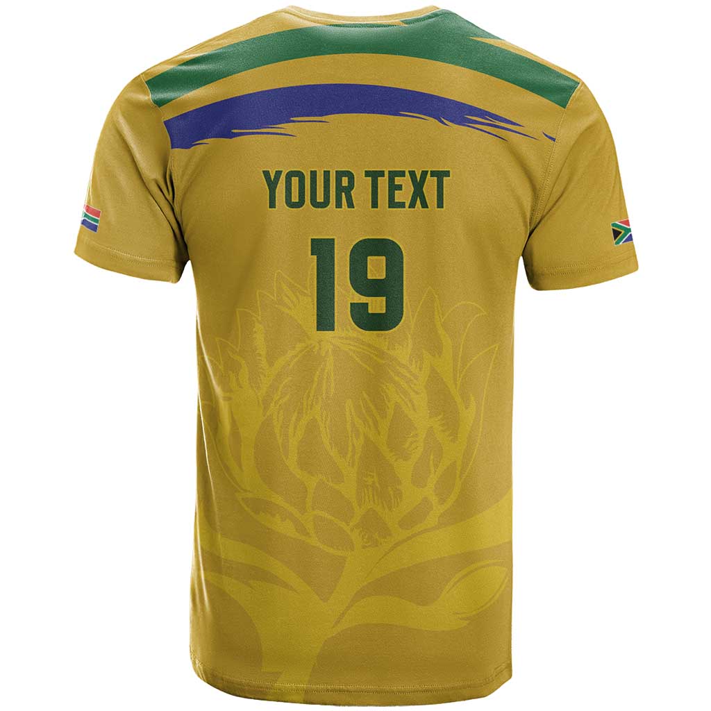 Custom South Africa Football T shirt Road To Champions Dream - African Pride