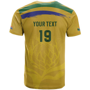 Custom South Africa Football T shirt Road To Champions Dream - African Pride