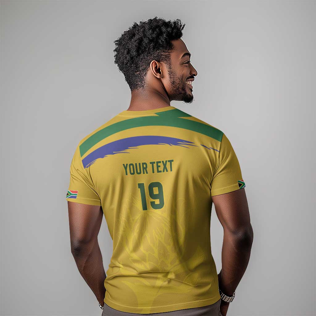 Custom South Africa Football T shirt Road To Champions Dream - African Pride