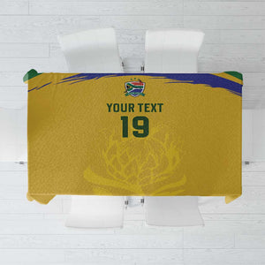Custom South Africa Football Tablecloth Road To Champions Dream - African Pride
