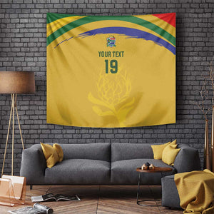 Custom South Africa Football Tapestry Road To Champions Dream - African Pride