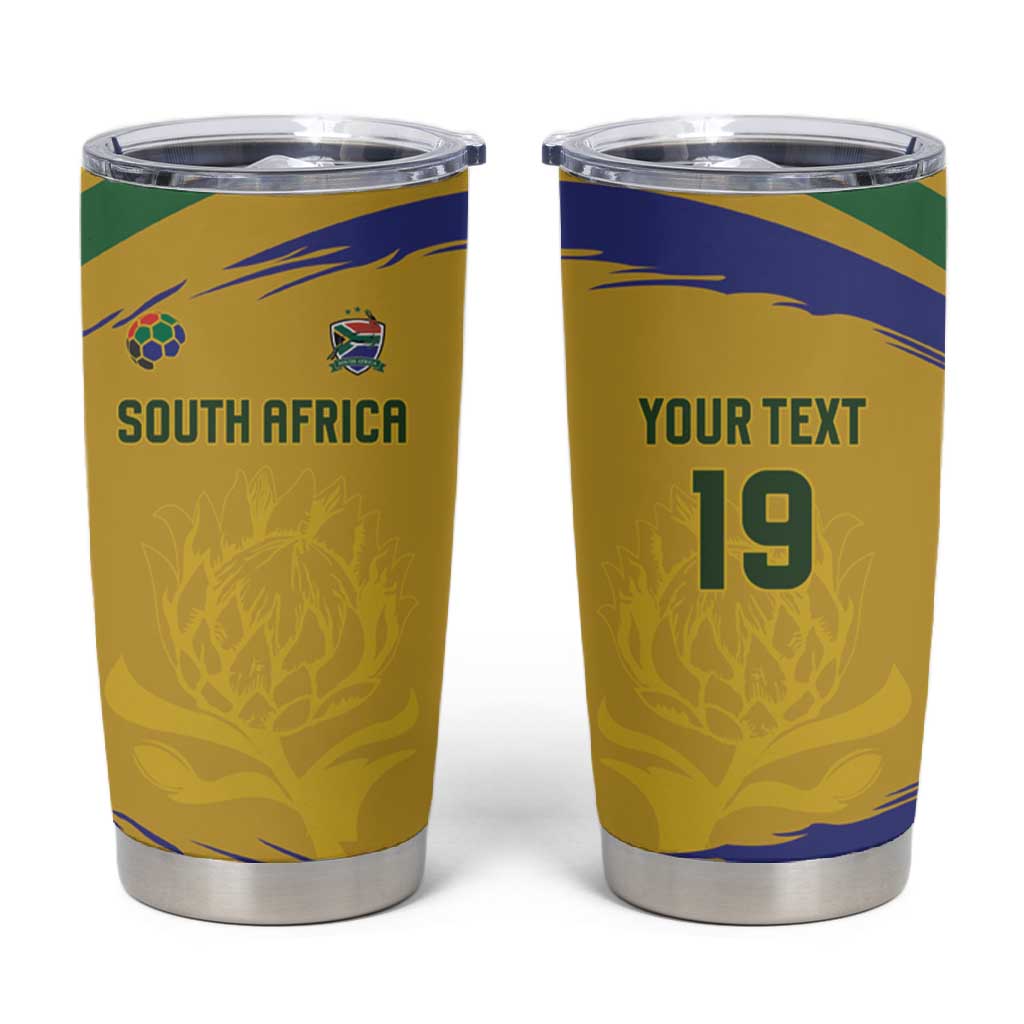 Custom South Africa Football Tumbler Cup Road To Champions Dream - African Pride
