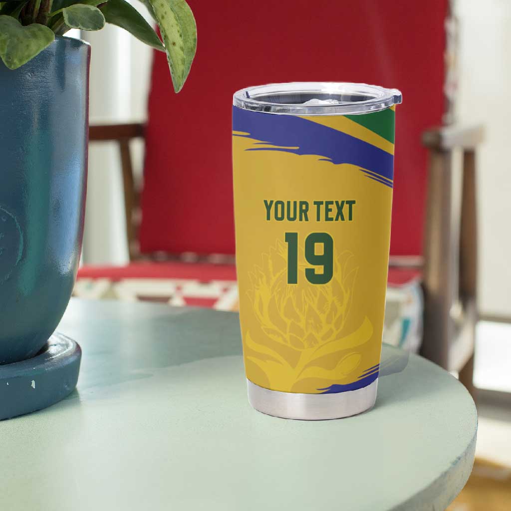 Custom South Africa Football Tumbler Cup Road To Champions Dream - African Pride