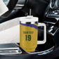 Custom South Africa Football Tumbler With Handle Road To Champions Dream - African Pride