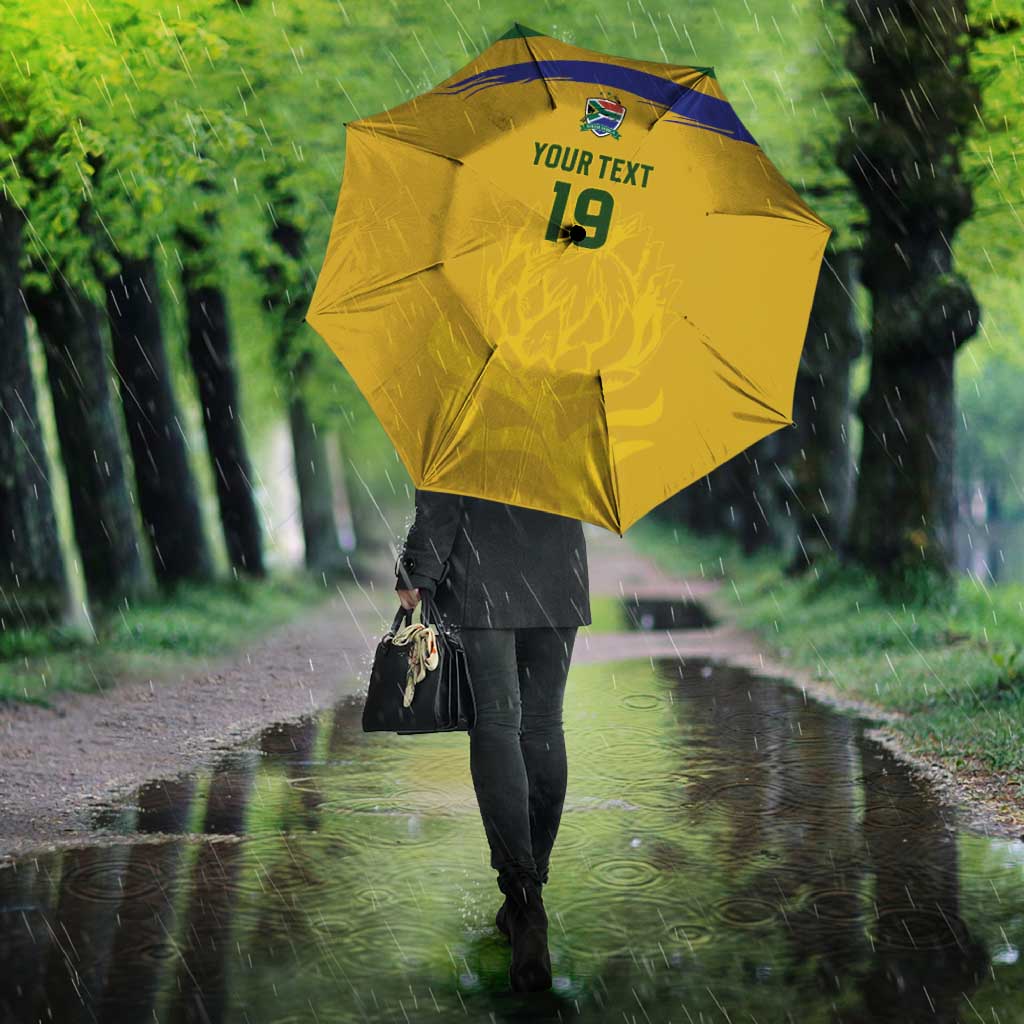 Custom South Africa Football Umbrella Road To Champions Dream - African Pride