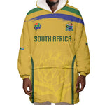Custom South Africa Football Wearable Blanket Hoodie Road To Champions Dream - African Pride
