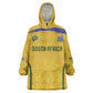 Custom South Africa Football Wearable Blanket Hoodie Road To Champions Dream - African Pride