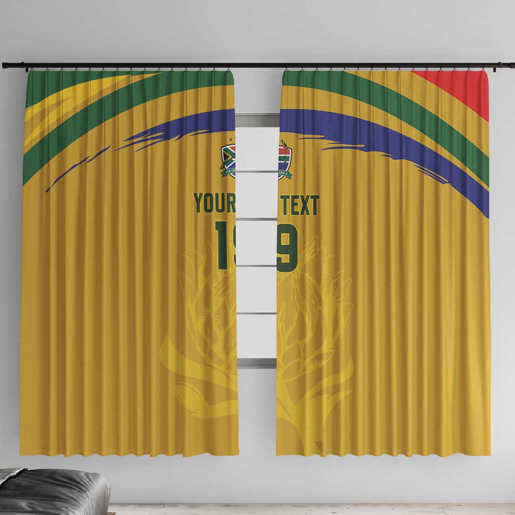 Custom South Africa Football Window Curtain Road To Champions Dream - African Pride