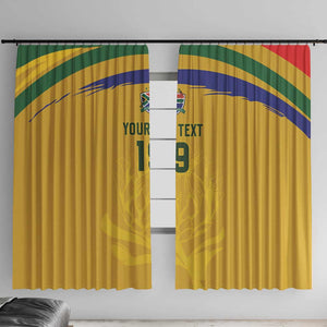 Custom South Africa Football Window Curtain Road To Champions Dream - African Pride