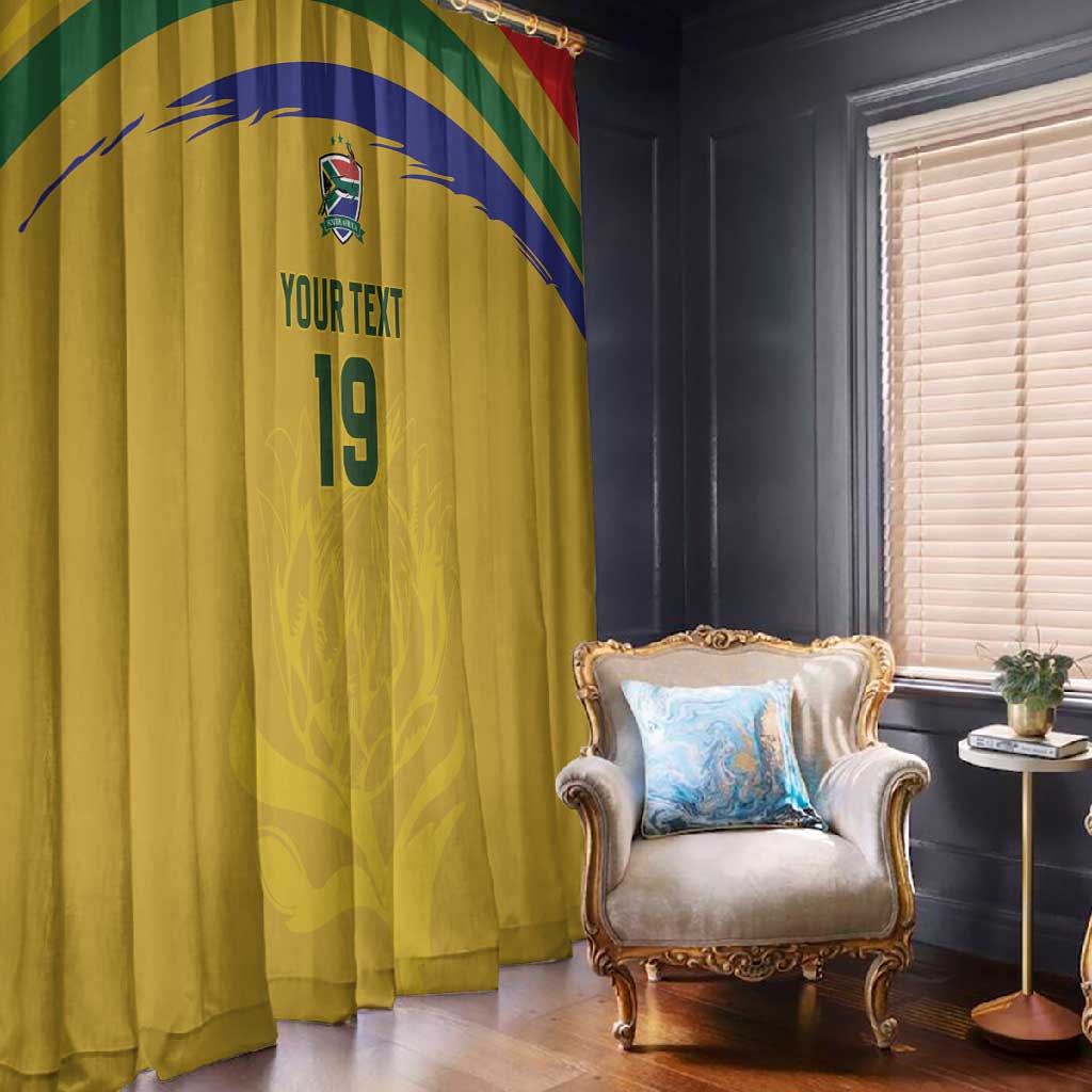 Custom South Africa Football Window Curtain Road To Champions Dream - African Pride