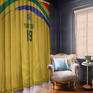 Custom South Africa Football Window Curtain Road To Champions Dream - African Pride
