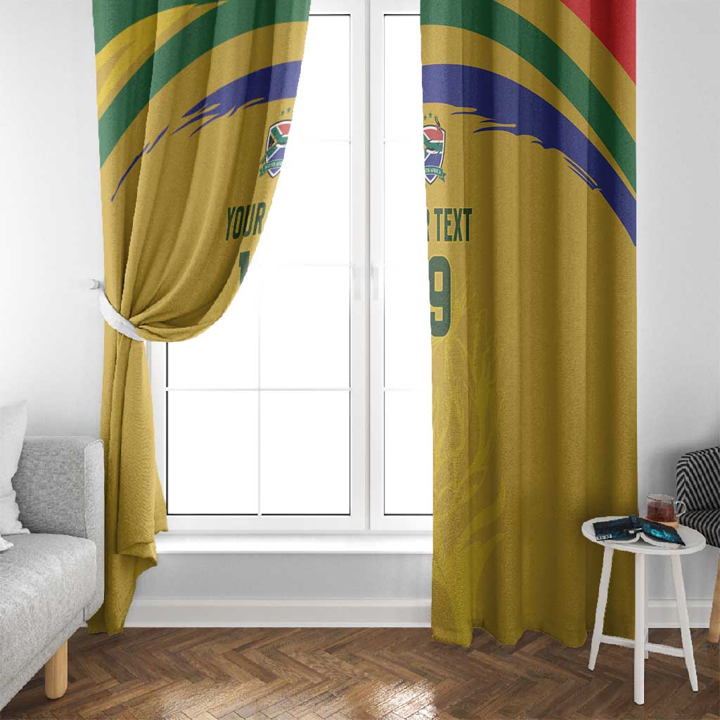Custom South Africa Football Window Curtain Road To Champions Dream - African Pride