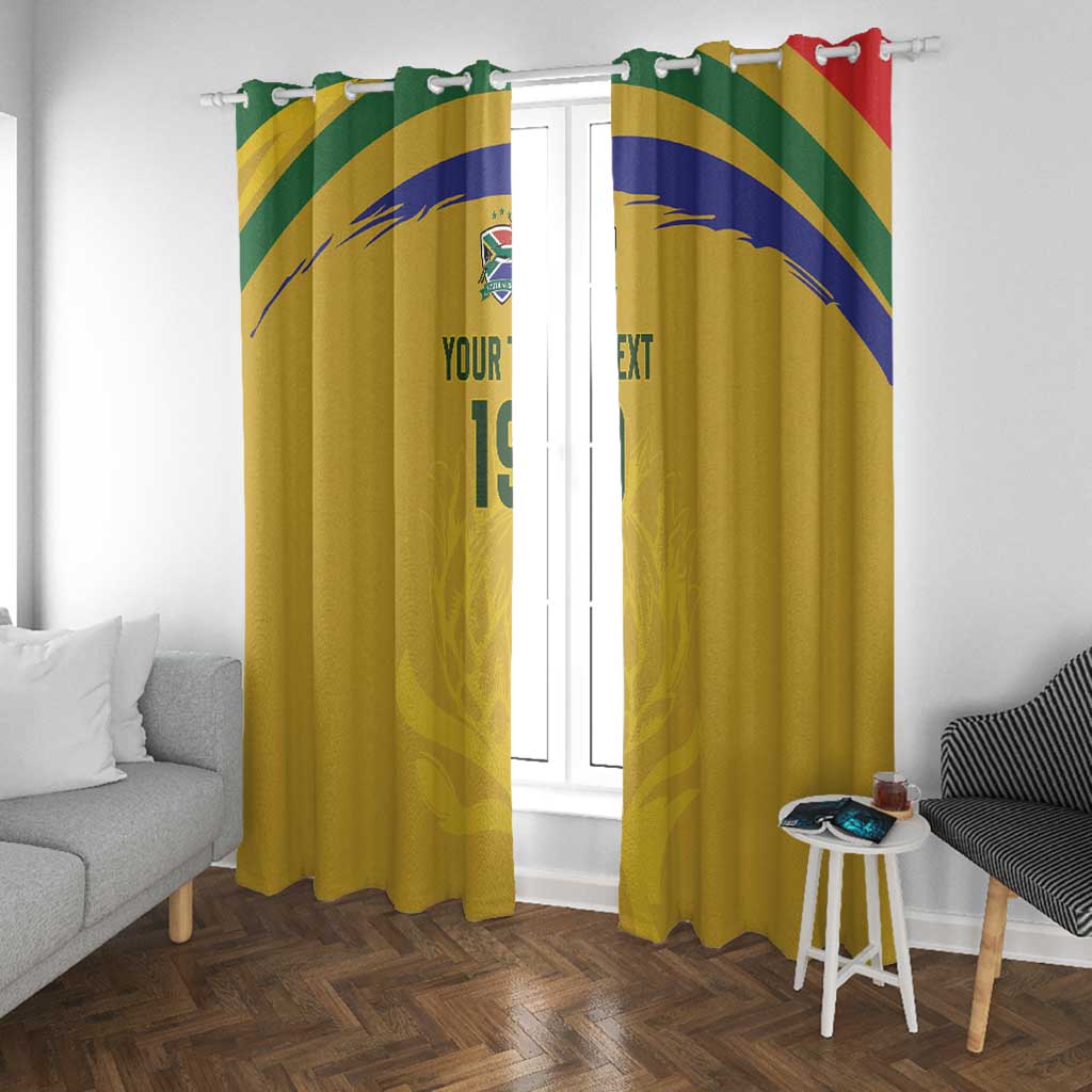 Custom South Africa Football Window Curtain Road To Champions Dream - African Pride