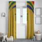 Custom South Africa Football Window Curtain Road To Champions Dream - African Pride