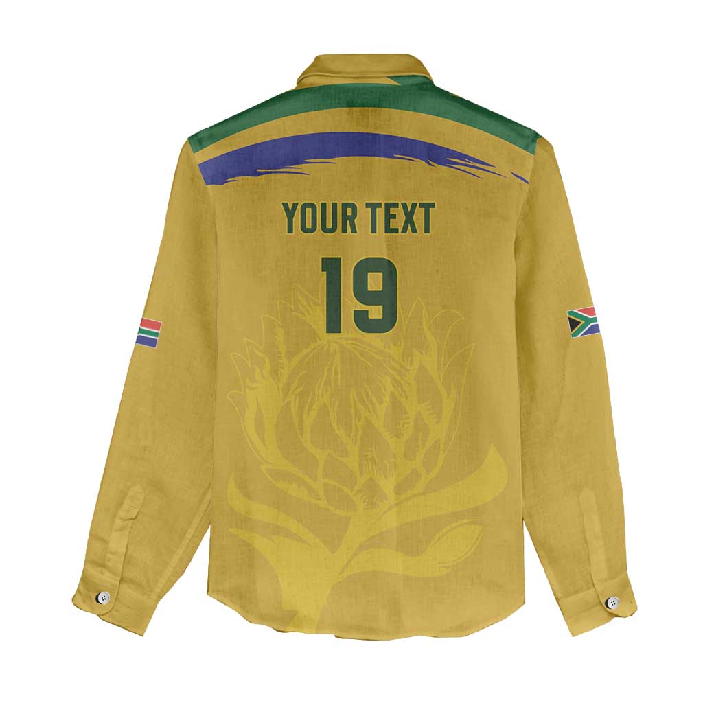 Custom South Africa Football Women Casual Shirt Road To Champions Dream - African Pride
