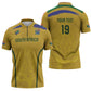 Custom South Africa Football Zipper Polo Shirt Road To Champions Dream - African Pride